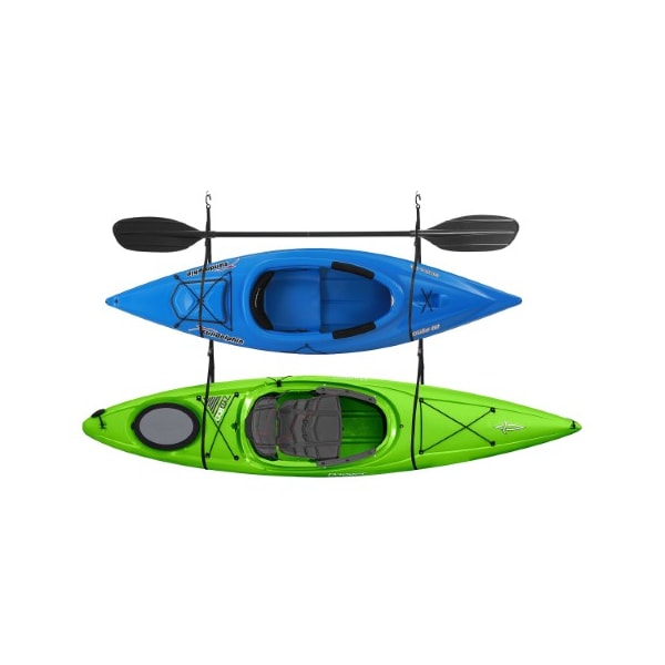 Leisure Sports 2029 Double Kayak Storage Strap Garage Canoe Hoists 100 lb Capacity Lifetime Warranty 896336ECE - main